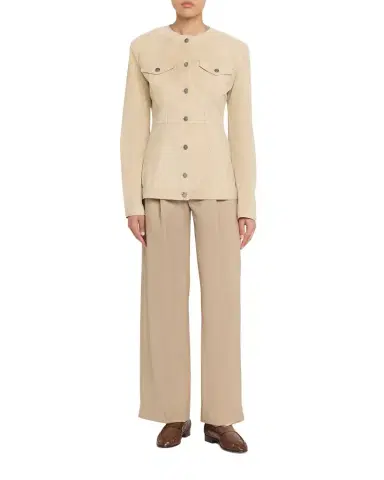 HAIKURE Temple Paneled Suede Jacket | Thumbnail 1 HAIKURE Temple Paneled Suede Jacket | Thumbnail 1