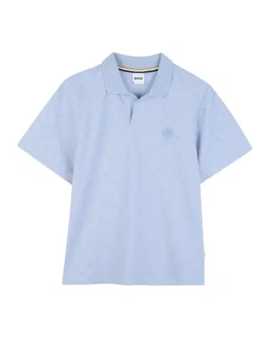 BOSS Boy 's Quilted-Effect Stretch Cotton Polo Shirt, Size 8-16 | Thumbnail 1 BOSS Boy 's Quilted-Effect Stretch Cotton Polo Shirt, Size 8-16 | Thumbnail 1