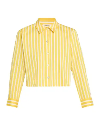 L'Agence Cosette Striped Cropped Shirt | Thumbnail 1 L'Agence Cosette Striped Cropped Shirt | Thumbnail 1