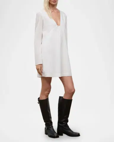 STAUD Vivi Cotton Voile Mini Dress | Thumbnail 4 STAUD Vivi Cotton Voile Mini Dress | Thumbnail 4