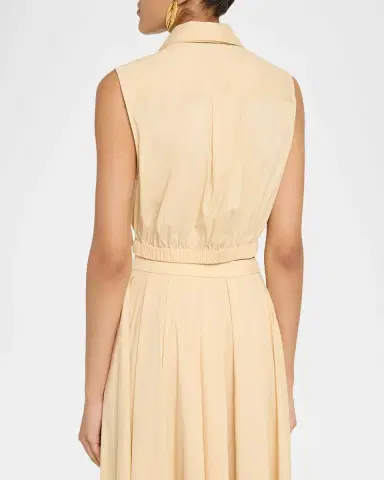 Cinq a Sept Lou Buttoned Poplin Top | Thumbnail 3 Cinq a Sept Lou Buttoned Poplin Top | Thumbnail 3
