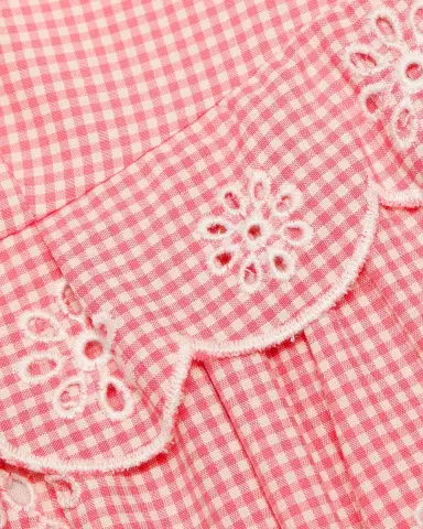 Cinq à Sept Darcey Gingham Eyelet Midi-Dress | Thumbnail 6 Cinq à Sept Darcey Gingham Eyelet Midi-Dress | Thumbnail 6