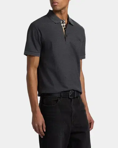 Burberry Eddie EKD Cotton Polo Shirt | Thumbnail 6 Burberry Eddie EKD Cotton Polo Shirt | Thumbnail 6