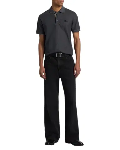 Burberry Eddie EKD Cotton Polo Shirt | Thumbnail 1 Burberry Eddie EKD Cotton Polo Shirt | Thumbnail 1