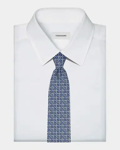 Ferragamo Anteo Gancio Woven Silk Tie | Thumbnail 2 Ferragamo Anteo Gancio Woven Silk Tie | Thumbnail 2