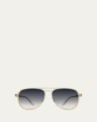 BARTON PERREIRA Hartmann 55mm Acetate Aviator Sunglasses | Thumbnail 3 BARTON PERREIRA Hartmann 55mm Acetate Aviator Sunglasses | Thumbnail 3