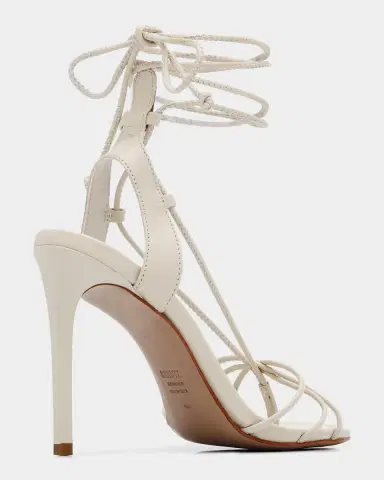 Schutz 100mm Demetria Leather Ankle-Tie Sandals | Thumbnail 2 Schutz 100mm Demetria Leather Ankle-Tie Sandals | Thumbnail 2