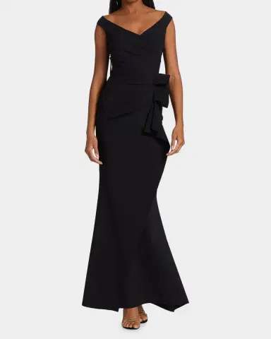 Chiara Boni La Petite Robe Silveria Ruffle Peplum Maxi Gown | Thumbnail 2 Chiara Boni La Petite Robe Silveria Ruffle Peplum Maxi Gown | Thumbnail 2