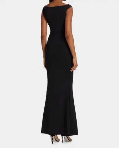 Chiara Boni La Petite Robe Silveria Ruffle Peplum Maxi Gown | Thumbnail 3 Chiara Boni La Petite Robe Silveria Ruffle Peplum Maxi Gown | Thumbnail 3
