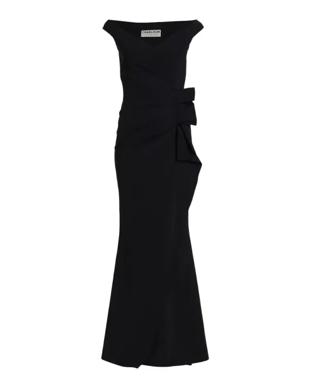 Silveria Ruffle Peplum Maxi Gown Silveria Ruffle Peplum Maxi Gown