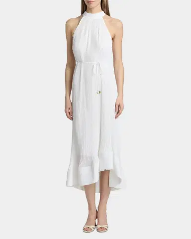 Milly Nalani Pleated Midi-Dress | Thumbnail 4 Milly Nalani Pleated Midi-Dress | Thumbnail 4