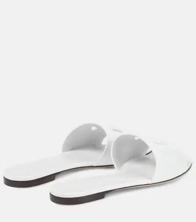 Dolce & Gabbana Logo cutout leather slides | Thumbnail 2 Dolce & Gabbana Logo cutout leather slides | Thumbnail 2