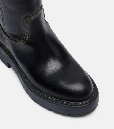 Miu Miu Logo leather knee-high boots | Thumbnail 4 Miu Miu Logo leather knee-high boots | Thumbnail 4