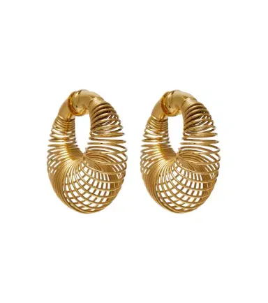 Alaïa Alaïa Spiral hoop earrings | Thumbnail 1 Alaïa Alaïa Spiral hoop earrings | Thumbnail 1