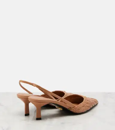 Prada Woven leather slingback pumps | Thumbnail 3 Prada Woven leather slingback pumps | Thumbnail 3