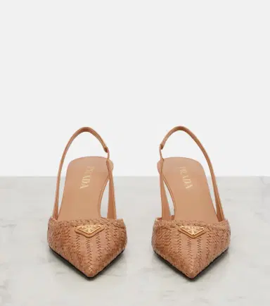 Prada Woven leather slingback pumps | Thumbnail 4 Prada Woven leather slingback pumps | Thumbnail 4