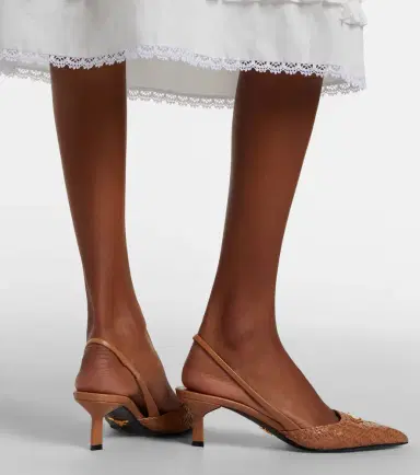 Prada Woven leather slingback pumps | Thumbnail 6 Prada Woven leather slingback pumps | Thumbnail 6