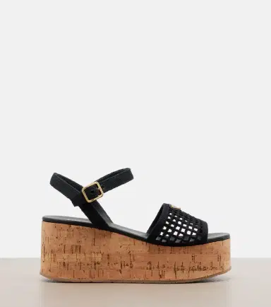 Prada Crochet wedge sandals | Thumbnail 4 Prada Crochet wedge sandals | Thumbnail 4