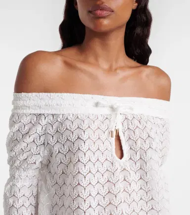 Melissa Odabash Flo crochet cotton and linen minidress | Thumbnail 4 Melissa Odabash Flo crochet cotton and linen minidress | Thumbnail 4