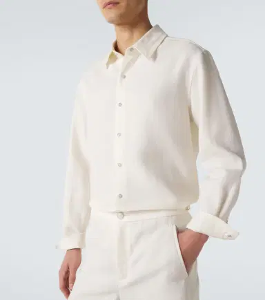 God’s True Cashmere Linen shirt with moonstone | Thumbnail 6 God’s True Cashmere Linen shirt with moonstone | Thumbnail 6