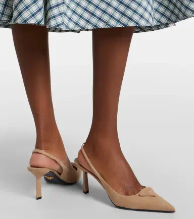 Prada Suede slingback pumps | Thumbnail 6 Prada Suede slingback pumps | Thumbnail 6
