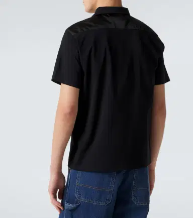 Prada Re-Nylon-trimmed cotton-blend polo shirt | Thumbnail 3 Prada Re-Nylon-trimmed cotton-blend polo shirt | Thumbnail 3