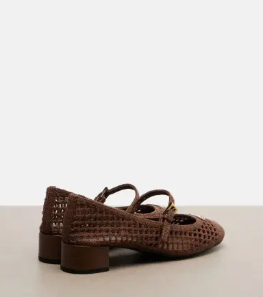 Prada Crochet Mary Jane pumps | Thumbnail 3 Prada Crochet Mary Jane pumps | Thumbnail 3