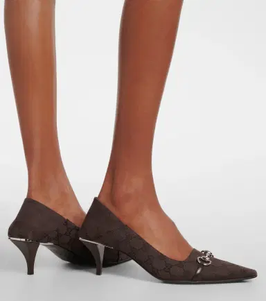 Gucci Vittoria GG canvas pumps | Thumbnail 6 Gucci Vittoria GG canvas pumps | Thumbnail 6