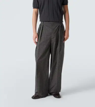 Calvin Klein Collection Baxter checked cotton wide-leg pants | Thumbnail 5 Calvin Klein Collection Baxter checked cotton wide-leg pants | Thumbnail 5
