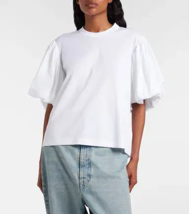 NOIR KEI NINOMIYA Puff-sleeve cotton jersey T-shirt | Thumbnail 2 NOIR KEI NINOMIYA Puff-sleeve cotton jersey T-shirt | Thumbnail 2