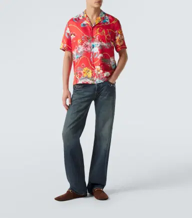 Gucci Floral silk twill bowling shirt | Thumbnail 2 Gucci Floral silk twill bowling shirt | Thumbnail 2