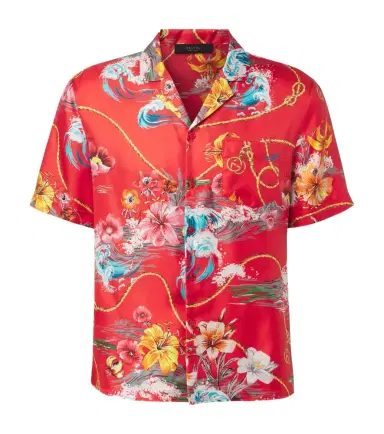 Gucci Floral silk twill bowling shirt | Thumbnail 1 Gucci Floral silk twill bowling shirt | Thumbnail 1