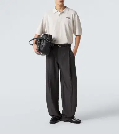 Acne Studios Distressed logo cotton polo shirt | Thumbnail 4 Acne Studios Distressed logo cotton polo shirt | Thumbnail 4