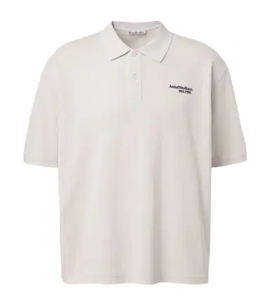 Acne Studios Distressed logo cotton polo shirt | Thumbnail 1 Acne Studios Distressed logo cotton polo shirt | Thumbnail 1