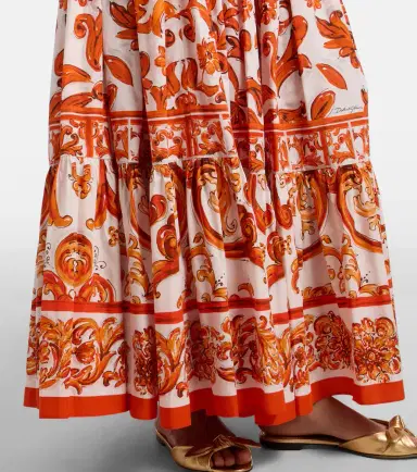 Dolce & Gabbana Majolica cotton poplin maxi skirt | Thumbnail 5 Dolce & Gabbana Majolica cotton poplin maxi skirt | Thumbnail 5