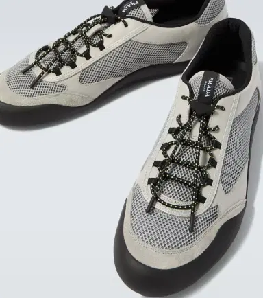 Prada Speedrock leather-trimmed sneakers | Thumbnail 3 Prada Speedrock leather-trimmed sneakers | Thumbnail 3