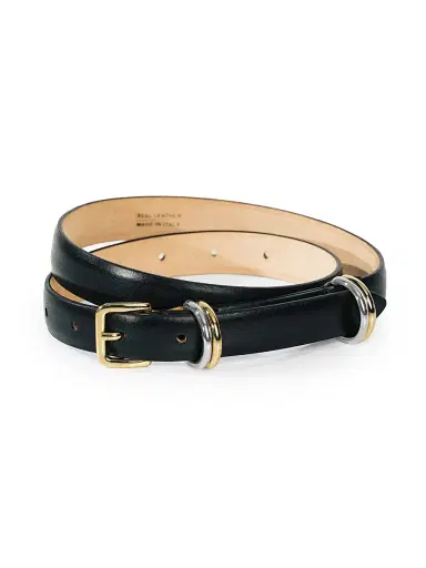 Déhanche Women's Constance Leather Belt - Black And Mixed Metal - Size Large | Thumbnail 2 Déhanche Women's Constance Leather Belt - Black And Mixed Metal - Size Large | Thumbnail 2