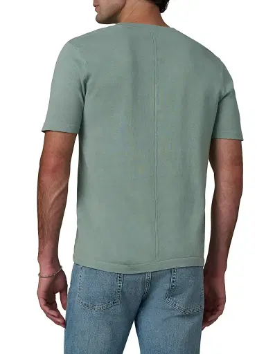 Joe's Jeans Men's Cotton-Linen Henley - Green Milieu - Size XXL | Thumbnail 5 Joe's Jeans Men's Cotton-Linen Henley - Green Milieu - Size XXL | Thumbnail 5