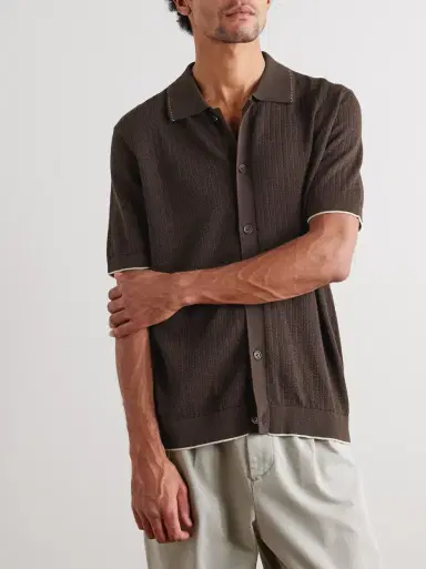 NN07 Nalo 60039 Open-Knit Cotton Shirt | Thumbnail 3 NN07 Nalo 60039 Open-Knit Cotton Shirt | Thumbnail 3