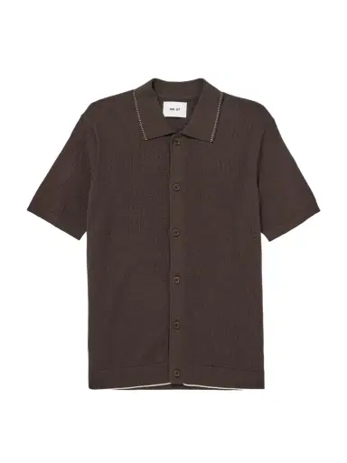 NN07 Nalo 60039 Open-Knit Cotton Shirt | Thumbnail 1 NN07 Nalo 60039 Open-Knit Cotton Shirt | Thumbnail 1