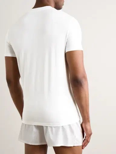 TOM FORD BEAUTY Slim-Fit Stretch Cotton and Modal-Blend T-Shirt | Thumbnail 3 TOM FORD BEAUTY Slim-Fit Stretch Cotton and Modal-Blend T-Shirt | Thumbnail 3