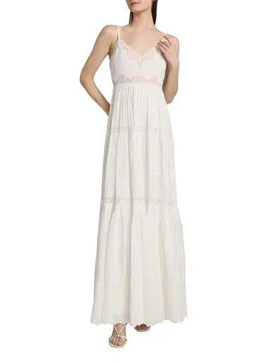 LoveShackFancy Women's Espa Lace-Trim Cotton Maxi Dress | Thumbnail 3 LoveShackFancy Women's Espa Lace-Trim Cotton Maxi Dress | Thumbnail 3