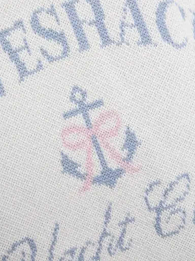 LoveShackFancy Women's Aribella Rib-Knit Nautical Cotton Cardigan - Seaglass Kiss - Size Large | Thumbnail 7 LoveShackFancy Women's Aribella Rib-Knit Nautical Cotton Cardigan - Seaglass Kiss - Size Large | Thumbnail 7
