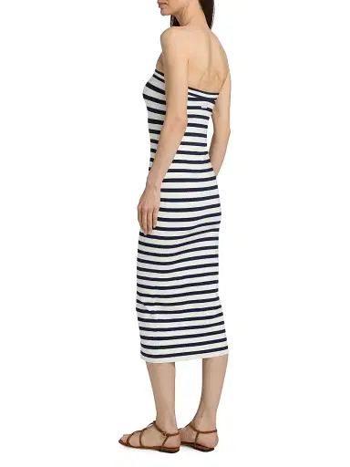 LoveShackFancy Women's Gwynne Striped Strapless Midi-Dress - Sailor Night - Size XL | Thumbnail 5 LoveShackFancy Women's Gwynne Striped Strapless Midi-Dress - Sailor Night - Size XL | Thumbnail 5