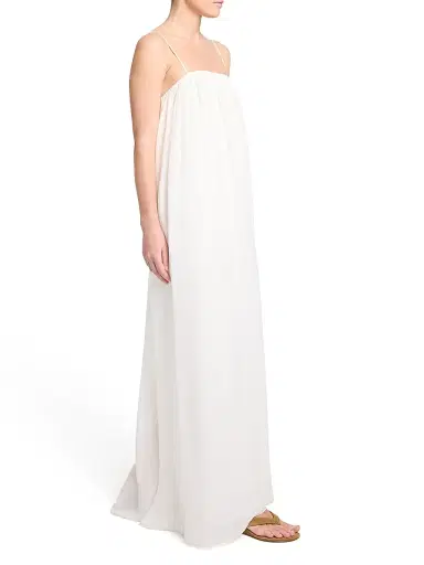 TWP Women's Shirred Linen-Blend Column Dress - | Thumbnail 3 TWP Women's Shirred Linen-Blend Column Dress - | Thumbnail 3