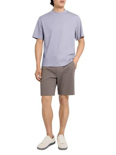 Theory Men's Striped Relaxed-Fit T-Shirt - Gray Lilac | Thumbnail 2 Theory Men's Striped Relaxed-Fit T-Shirt - Gray Lilac | Thumbnail 2