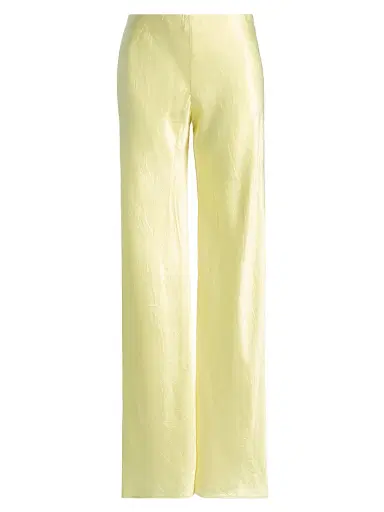 Cami NYC Women's Bristol Crinkle Satin Mid-Rise Pants - Buttercup | Thumbnail 1 Cami NYC Women's Bristol Crinkle Satin Mid-Rise Pants - Buttercup | Thumbnail 1