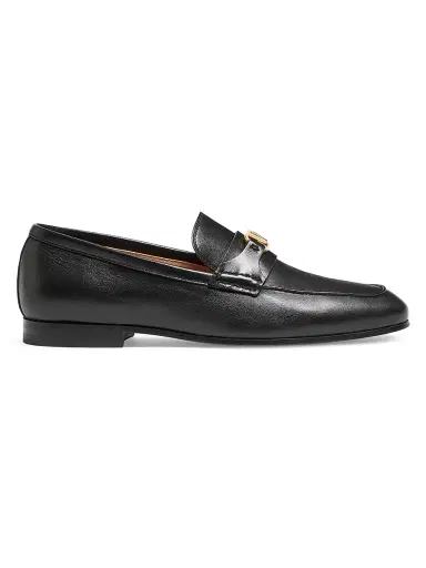 Valentino Garavani Men's VLogo Signature Nappa Leather Loafers - Black - Size 11.5 | Thumbnail 1 Valentino Garavani Men's VLogo Signature Nappa Leather Loafers - Black - Size 11.5 | Thumbnail 1