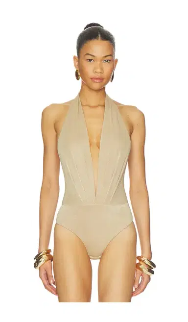 The Andamane Zendaya Deep Vneck Bodysuit | Thumbnail 2 The Andamane Zendaya Deep Vneck Bodysuit | Thumbnail 2