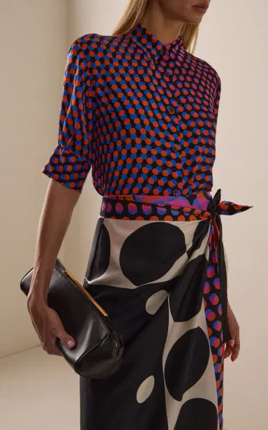 Dries Van Noten Printed Silk Shirt | Thumbnail 2 Dries Van Noten Printed Silk Shirt | Thumbnail 2